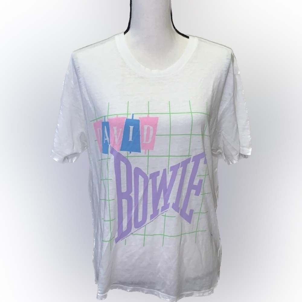 Bowie David Bowie vintage white shirt RARE